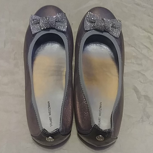 Stuart Weitzman Fannie Glitz Ballet Flats - Picture 3 of 4